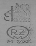 1937-1941: Both makers mark and RZM code for Eickhorn. Date on ricasso